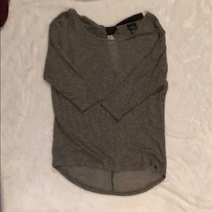 Rue 21 Grey quarter sleeve top